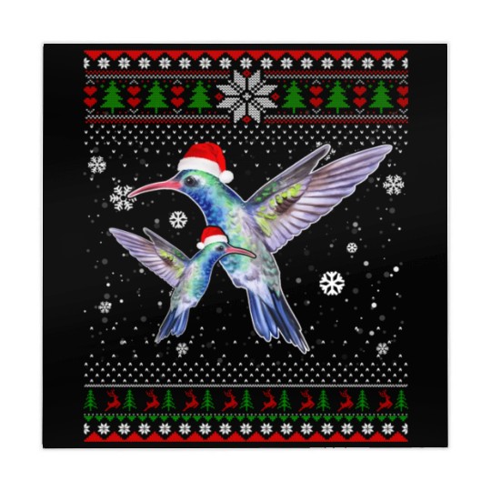 Hummingbird Farm Santa In Snow Ugly Mahjong Mats