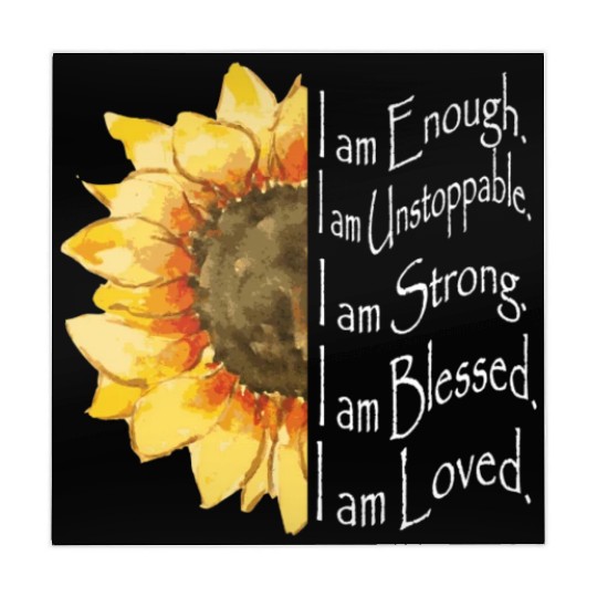 Sunflower - I Am Enough - Sunflower Mahjong Mats