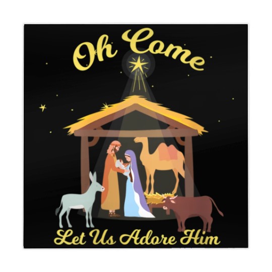 Let Us Adore Him - Advent Nativity Scene North Mahjong Mats