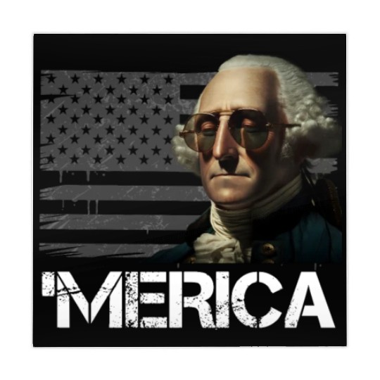 Merica George Washington Independence Day USA Mahjong Mats