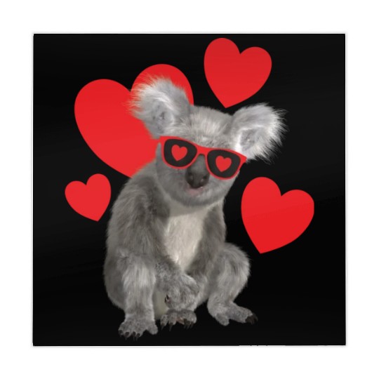 Koala Love Valentine yellow Mahjong Mats
