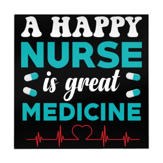 A happy nurse is great medicine humor Mahjong Mats