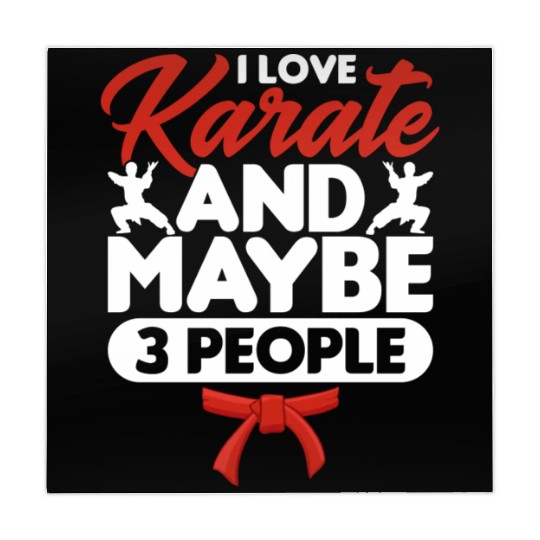 I Love Karate And Maybe 3 People karate gift Mahjong Mats