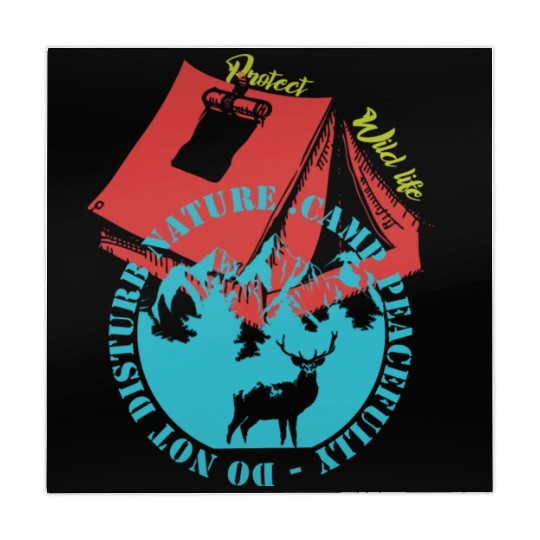 Camp Peacefully Do Not Disturb Nature Mahjong Mats