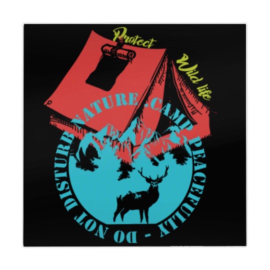 Camp Peacefully Do Not Disturb Nature Mahjong Mats