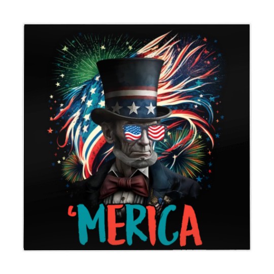 Merica Lincoln Independence Day Party 4th July Mahjong Mats