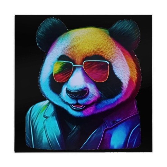 Colorful and Cool: The Neon Panda Mahjong Mats