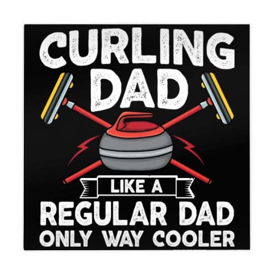 Curling Dad Like A Regular Dad But Cooler Retro Mahjong Mats