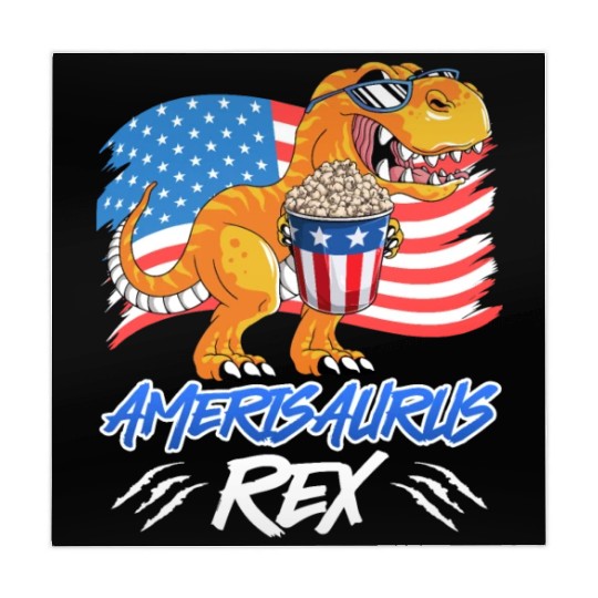 Amerisaurus Rex America Party Independence Day Mahjong Mats