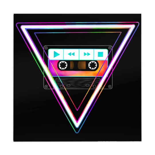Totally Triangular 80s Cassette Tape Mahjong Mats