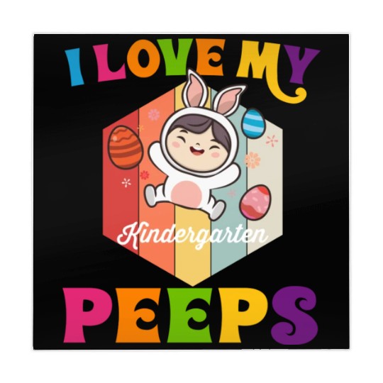 Funny I Love My Kindergarten Peeps teacher Mahjong Mats