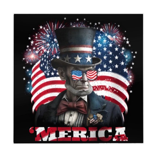 Merica Lincoln Independence Day Party 4th July Mahjong Mats