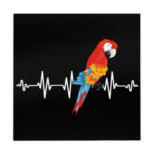 Macaw Heart Beat Parrot lover Macaws Parrots Mahjong Mats