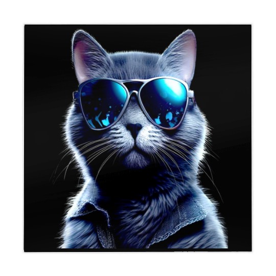 Cat With Sunglasses Cute Cat Mom Meow Paws Kitty Mahjong Mats