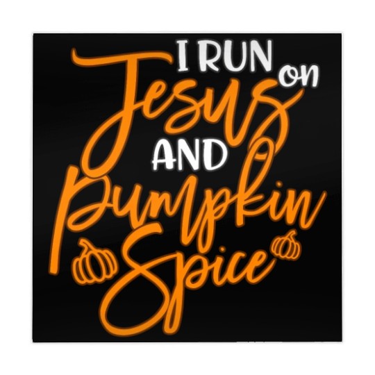 Running I Run On Jesus And Pumpkin Spice Mahjong Mats