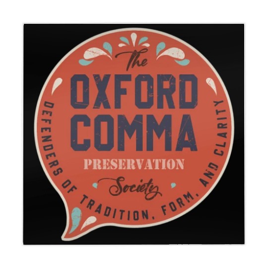 The Oxford Comma Preservation Society Team Oxford Mahjong Mats