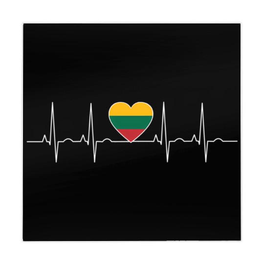 Lithuania Flag Heartbeat It Is In My Dna Lithuania Mahjong Mats