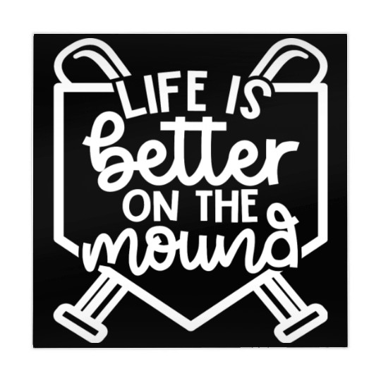 Life Is Better On The Mound Baseball Pitcher Mahjong Mats