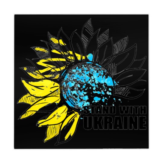 Sunflower Ukrainian Flag I Stand With Ukraine Ukra Mahjong Mats