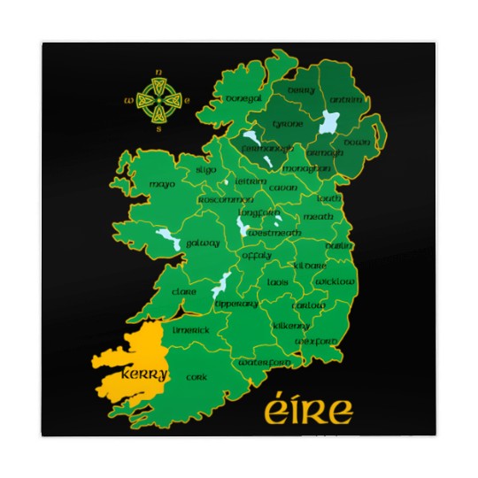 Kerry Ireland County Irish Travel Mahjong Mats