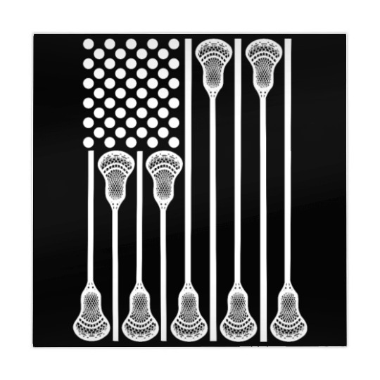 Patriotic US Lacrosse Player Mahjong Mats