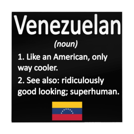 Proud Venezuelan Definition Venezuela Flag Venezue Mahjong Mats