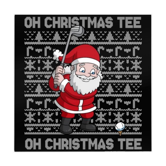 Golf Oh Santa Claus Golfer Golfing Mahjong Mats