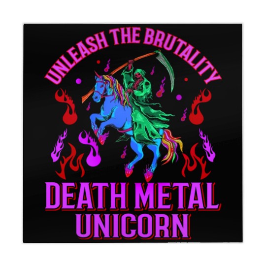 Goth Rock Satan Unicorn Festivals Death Metal Mahjong Mats