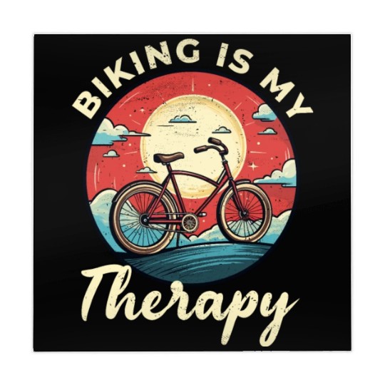Biking is My Therapy Bicycle, Bike, Cycling, Biker Mahjong Mats