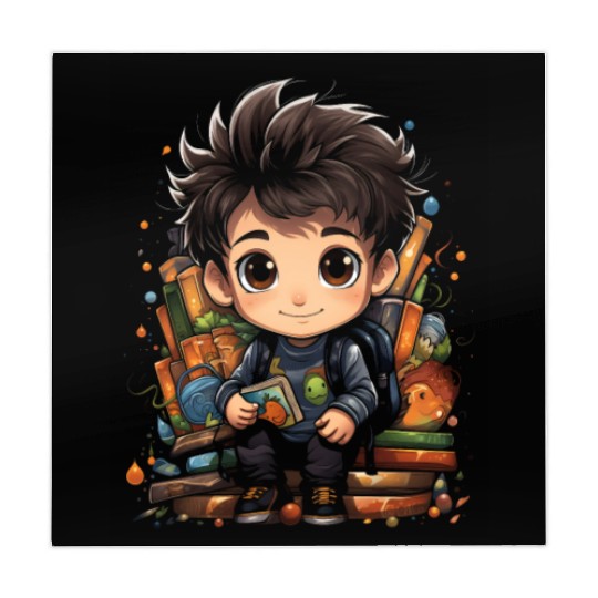 Back to School Pre-K Kindergarten Student Chibi Mahjong Mats