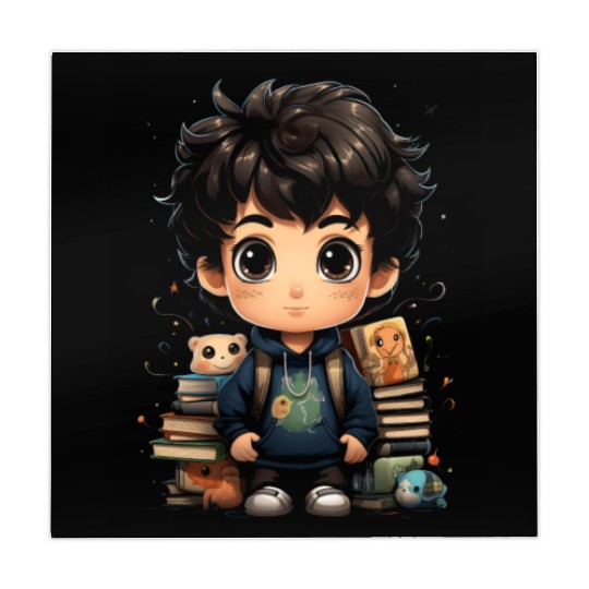 Back to School Pre-K Kindergarten Student Chibi Mahjong Mats