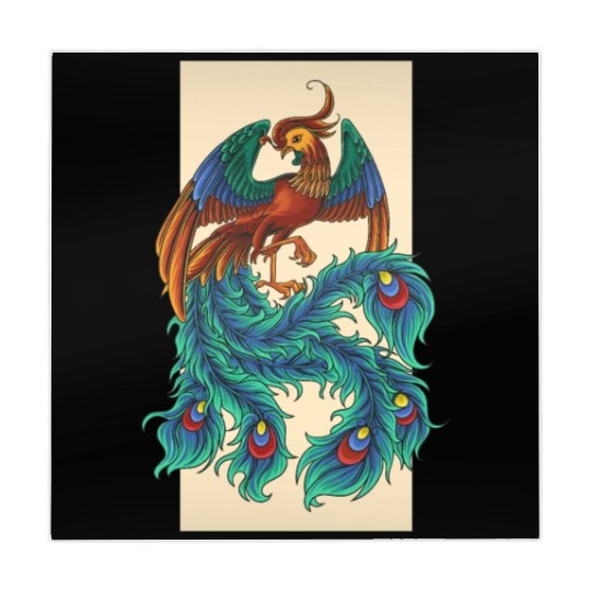 Design vector Illustration of Phoenix Mahjong Mats