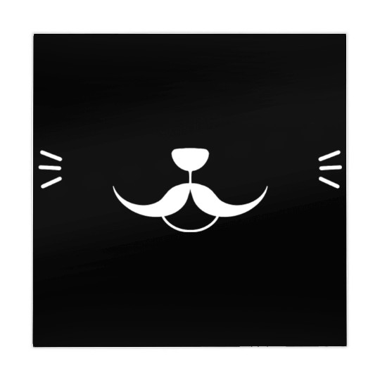 Moustache Cat Face Mahjong Mats