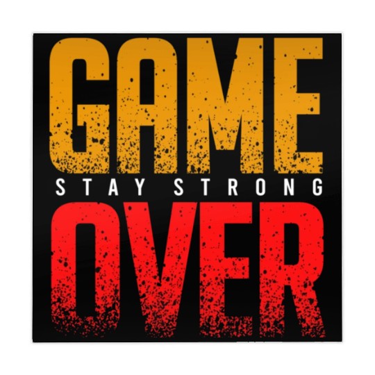 Game over vector Mahjong Mats design