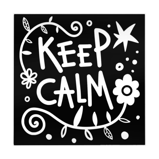 keep calm green 80s humor Mahjong Mats