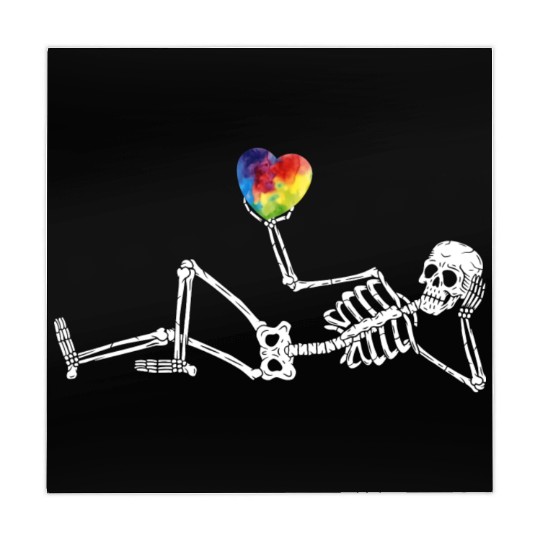 Heart Valentines Day Skeleton Gothic Boyfriend Him Mahjong Mats