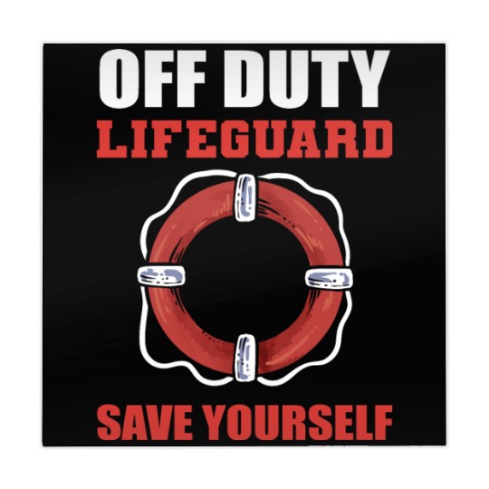 Off Duty Lifeguard Beach Attendant Gift Mahjong Mats