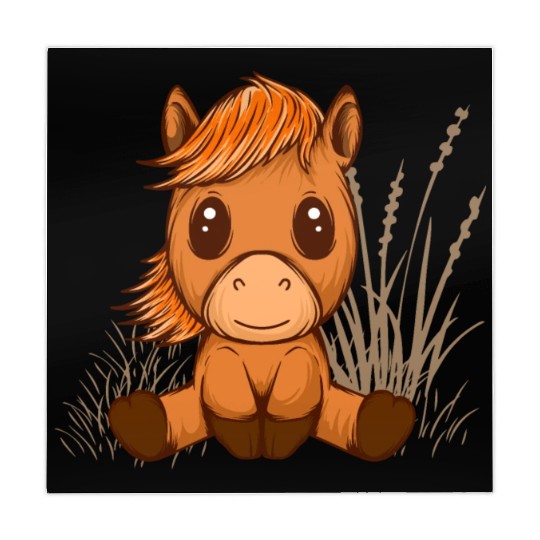 kawaii cute chibi horse Mahjong Mats