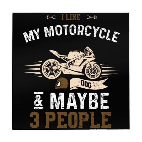 I Like My Motorcycle Dog & Maybe... Mahjong Mats