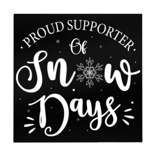 Proud Supporter Of Snow Days Winter Mahjong Mats