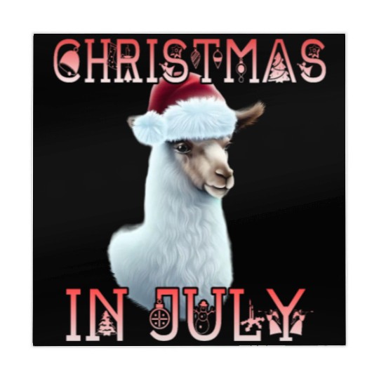Festive alpaca - Christmas in July Mahjong Mats