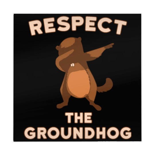 Dabbing Groundhog Day Respect the Groundhog Funny Mahjong Mats