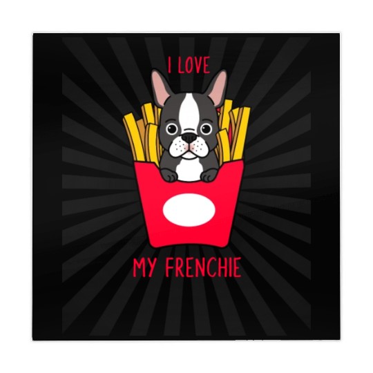Funny Dog I Love My Frenchie Mahjong Mats
