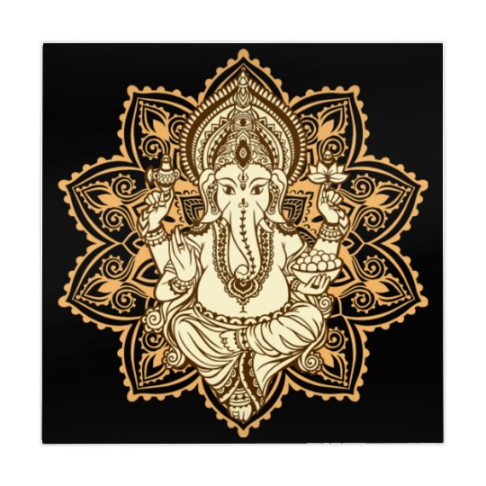 Ganesha Hindu God Hinduism Yoga India Bali Lover Mahjong Mats
