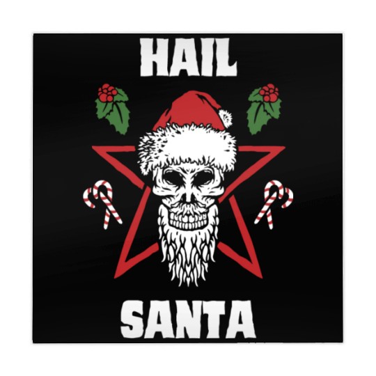 Hail Santa Funny Christmas Design For People Who Mahjong Mats