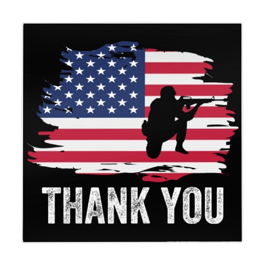 Thank You Us Flag Memorial Day Mahjong Mats