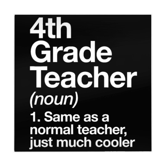 4th Grade Teacher Definition Funny Back To Schoolc Mahjong Mats