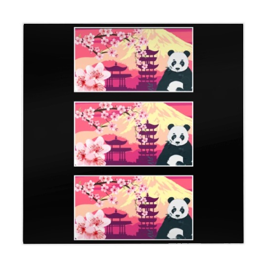 Cherry Blossom Mahjong Mats, Women's Panda Sakura Kawaii