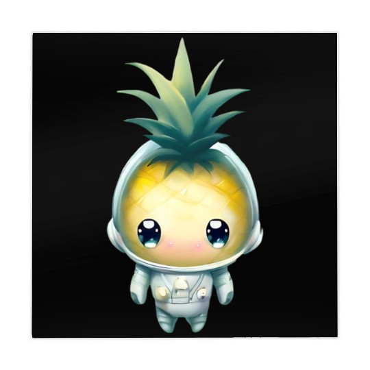 Kawaii astronauts pineapple Mahjong Mats