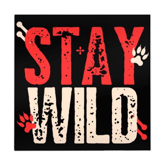 Red Cream Bold Stay Wild Mahjong Mats